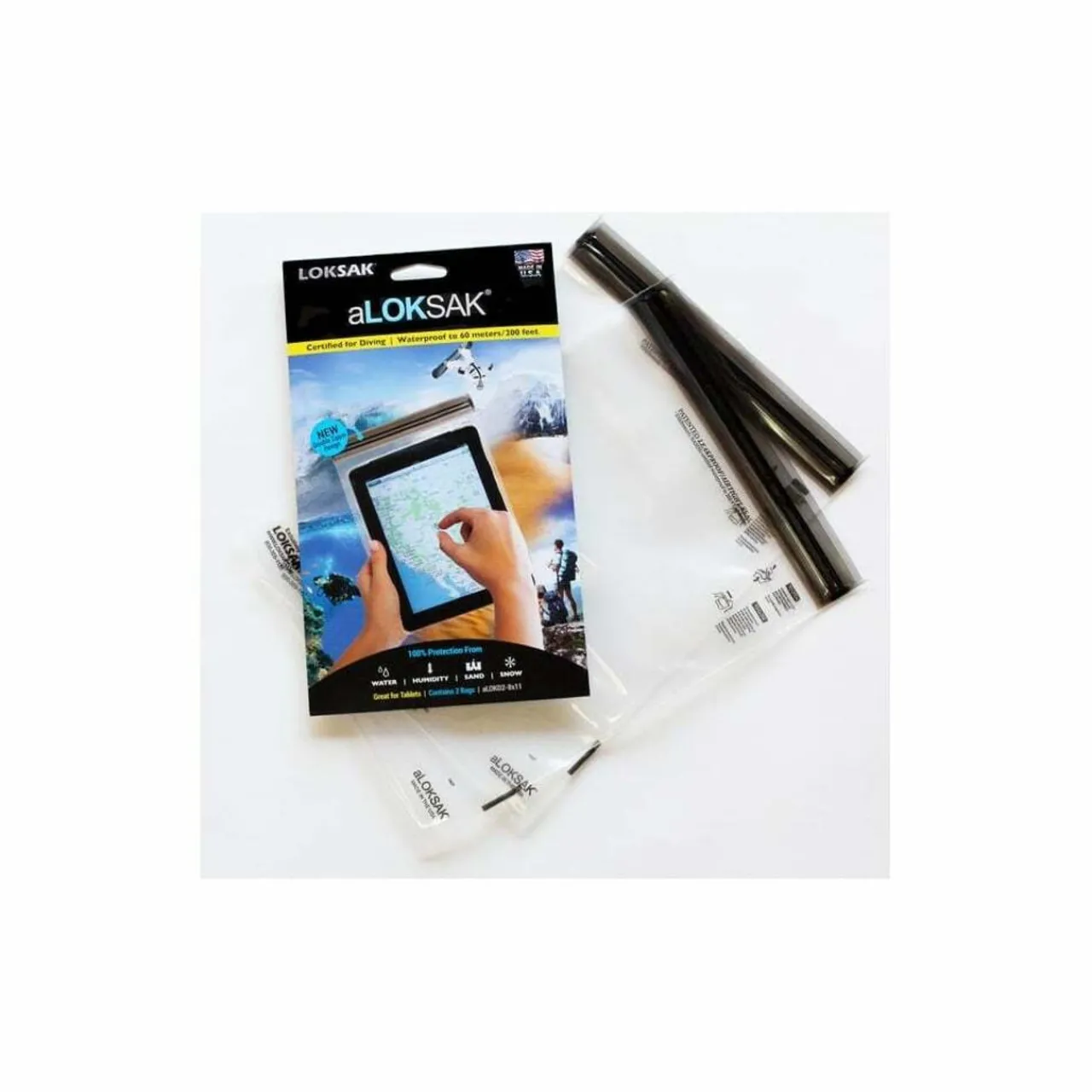 LokSak ALOKD2-8x11 Waterproof Bags - 2 Pack