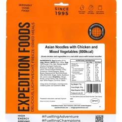 Expedition Foods Asian Noodles with Chicken and Mixed Vegetables (High Energy Serving)