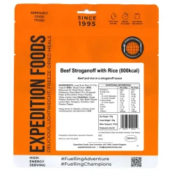 Expedition Foods Beef Stroganoff with Rice (High Energy Serving)