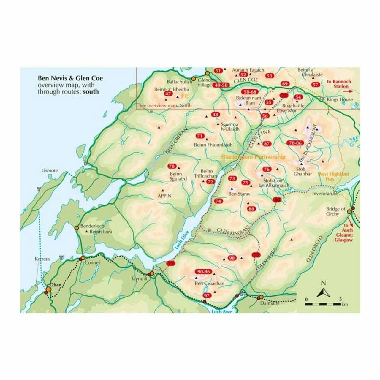 Harvey Maps Ben Nevis and Glen Coe