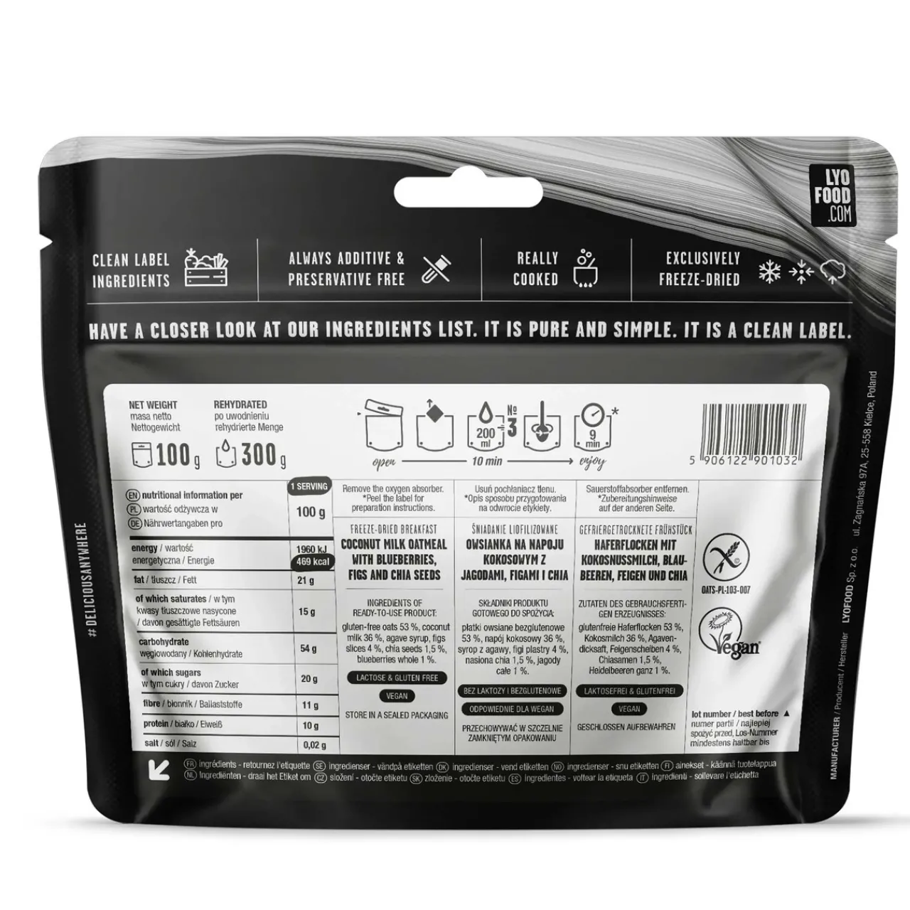 Expedition Foods Blueberry & Fig Porridge