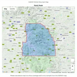 Harvey Maps British Mountain Map - Dark Peak