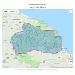 Harvey Maps British Mountain Map - North York Moors