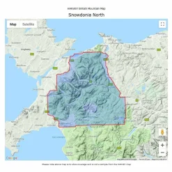 Harvey Maps British Mountain Map - Snowdonia North