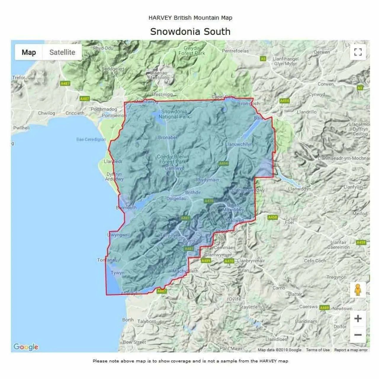 Harvey Maps British Mountain Map - Snowdonia South