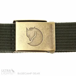 Women Fjallraven Canvas Brass Belt 4cm