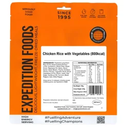 Expedition Foods Chicken Rice with Vegetables (High Energy Serving)