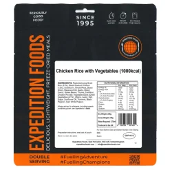Expedition Foods Chicken Rice with Vegetables (Double Serving)