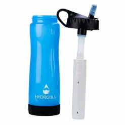 HydroBlu Clear Flow Water Bottle and Filter Combo