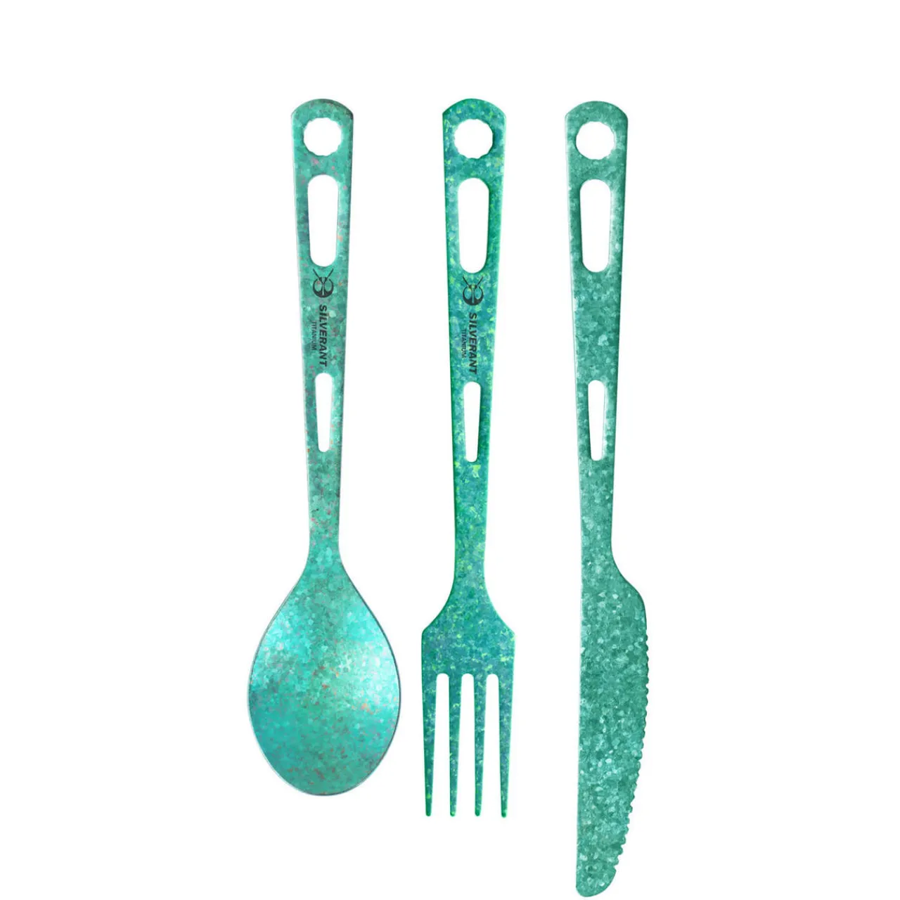 TOAKS Coloured Titanium 3-Piece Cutlery Set