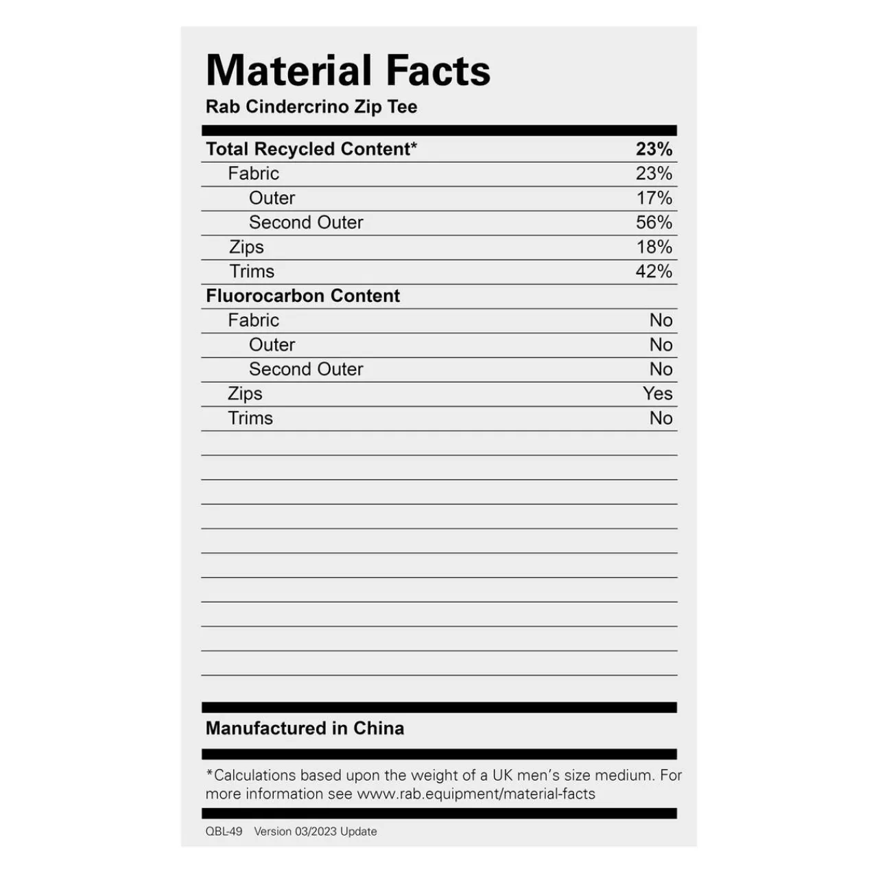 Rab Crimp Reflection Tee