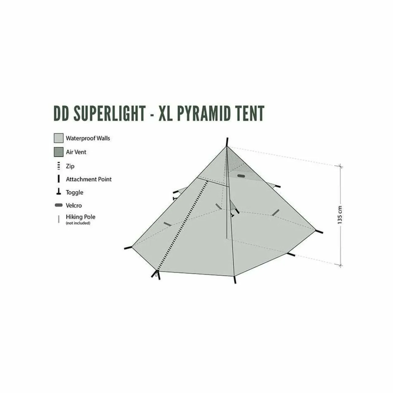 DD Hammocks DD Superlight XL Pyramid Tent