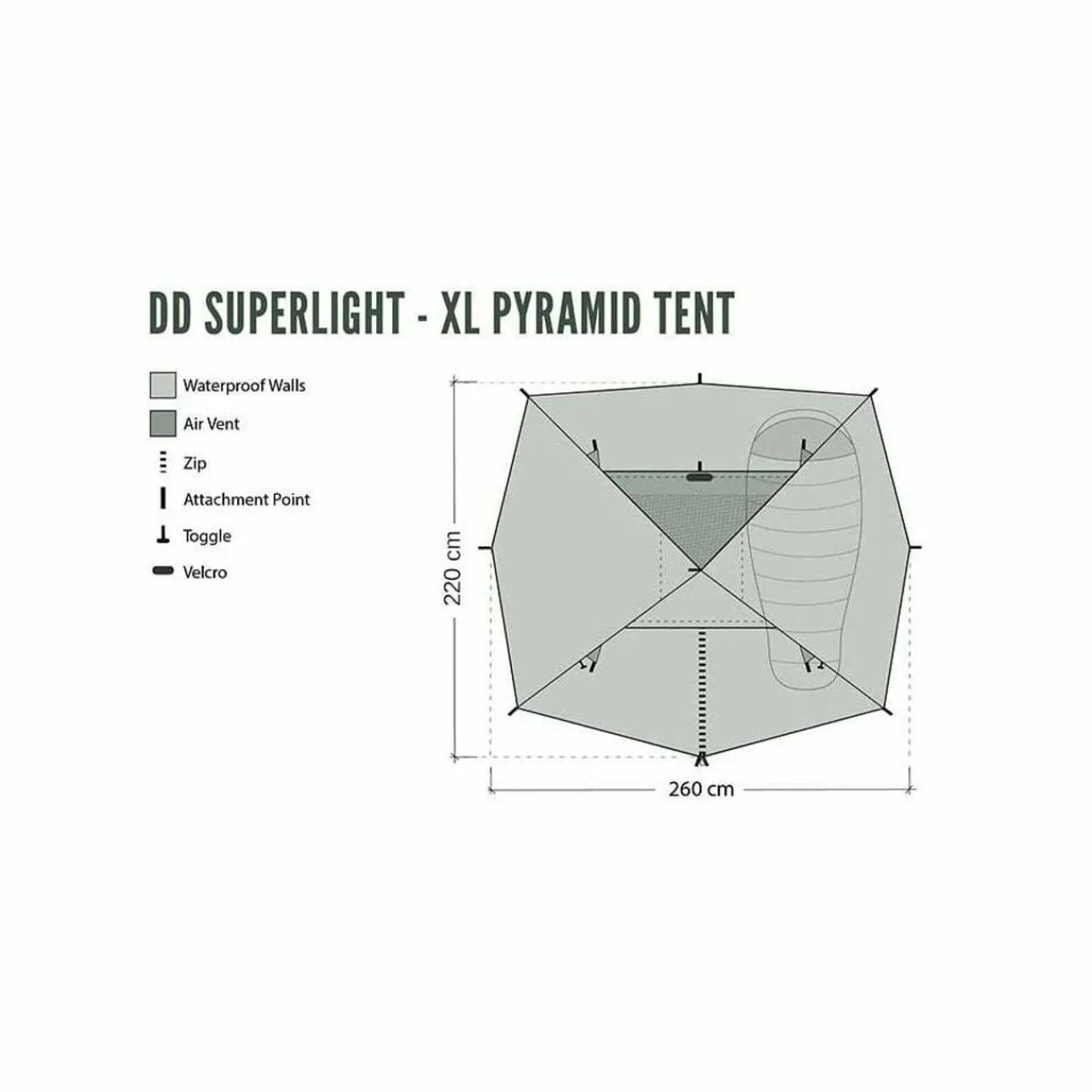 DD Hammocks DD Superlight XL Pyramid Tent