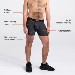 SAXX Droptemp Cooling Mesh Boxer Brief Fly