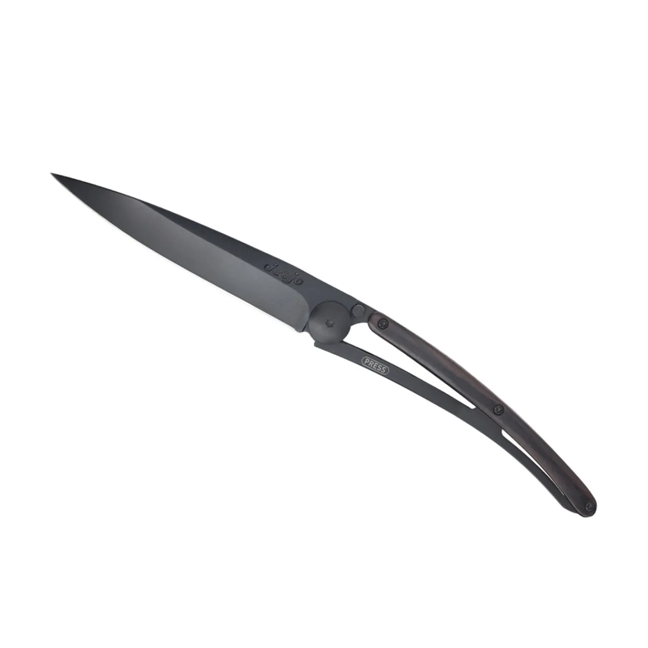 Deejo 37g Knife - Black/Ebony Wood