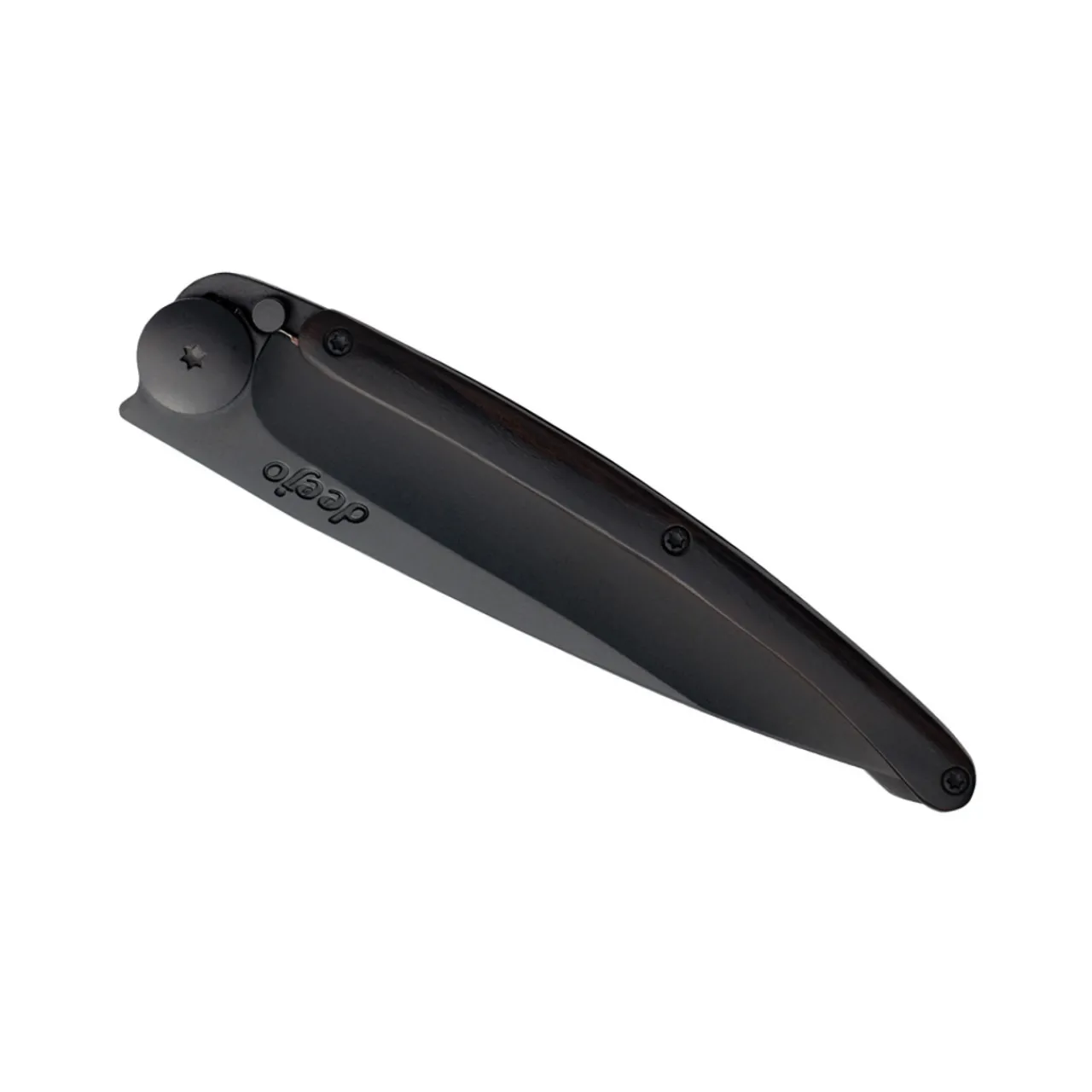 Deejo 37g Knife - Black/Ebony Wood