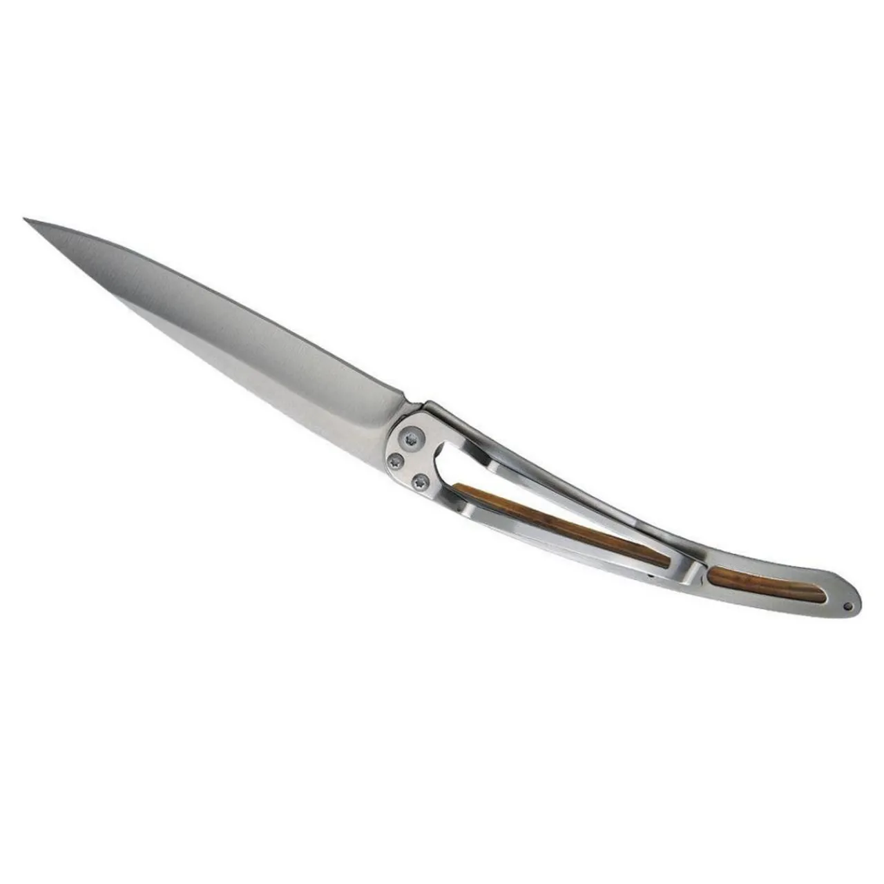 Deejo 37g Knife - Olive Wood/Terra Incognita