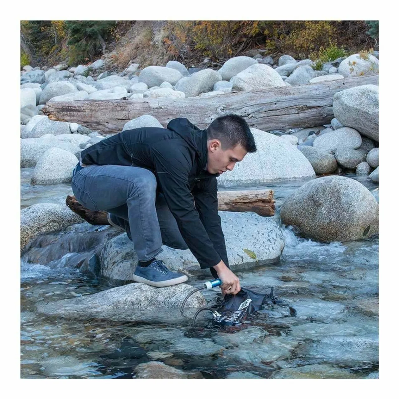 HydroBlu Go Flow Water Gravity Bag with Versa Flow Water Filter