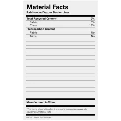 Rab Hooded Vapour Barrier Liner