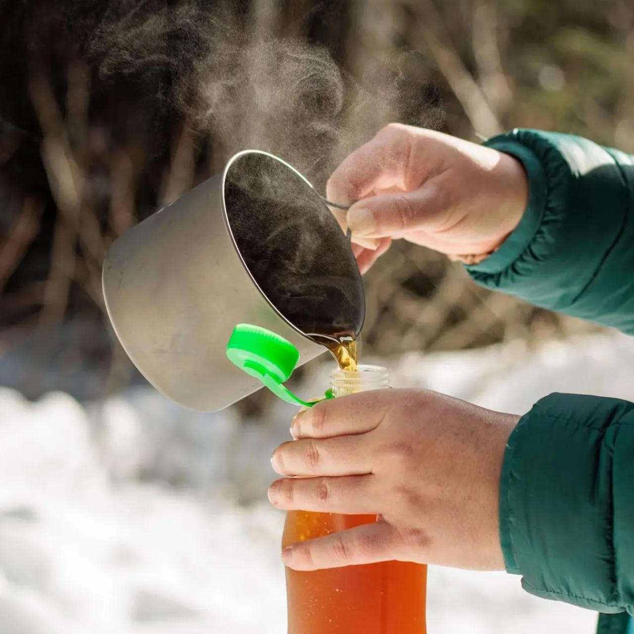 CNOC Outdoors HydriamX 350ml Collapsible Flask - 28mm