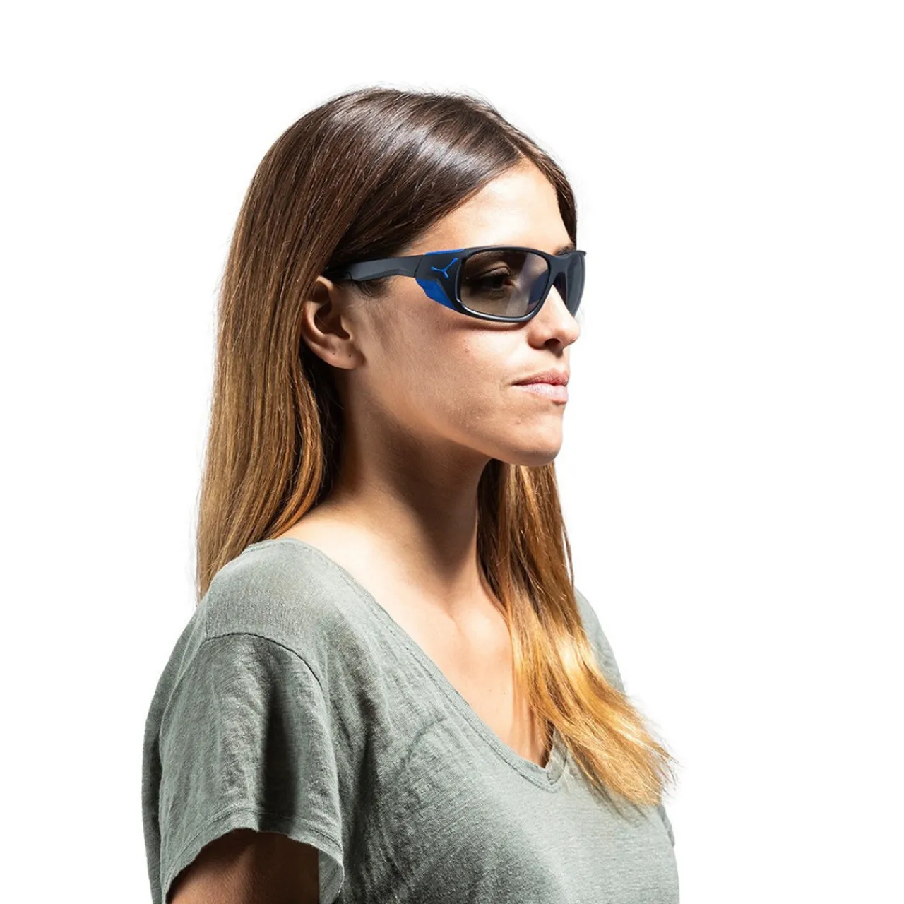 Cebe Jorasses L Sunglasses with Vario Green Silver Cat 2-4 Lens