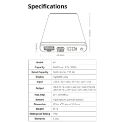 Ledlenser K5 Carbon Fiber 10000mAh Waterproof Powerbank