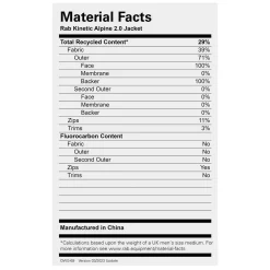 Rab Kinetic Alpine 2.0 Jacket - Past Season Colours