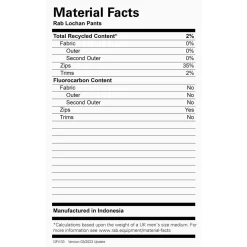 Rab Lochan Pants - Past Season Colours