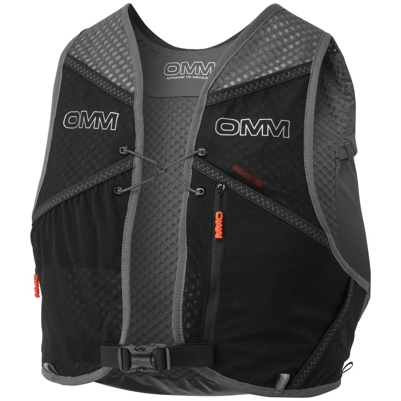 OMM MountainFire 15 Vest Pack with 2 x 350ml Flexi Flasks