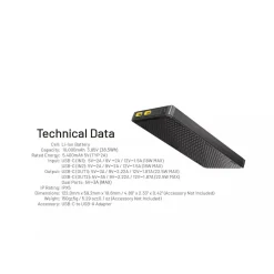 Nitecore NB10000 Gen3 Power Bank