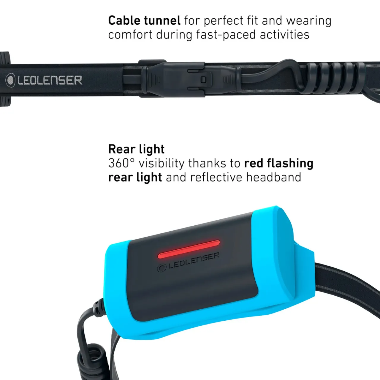 Ledlenser NEO9R Running Head Torch with Chest Strap
