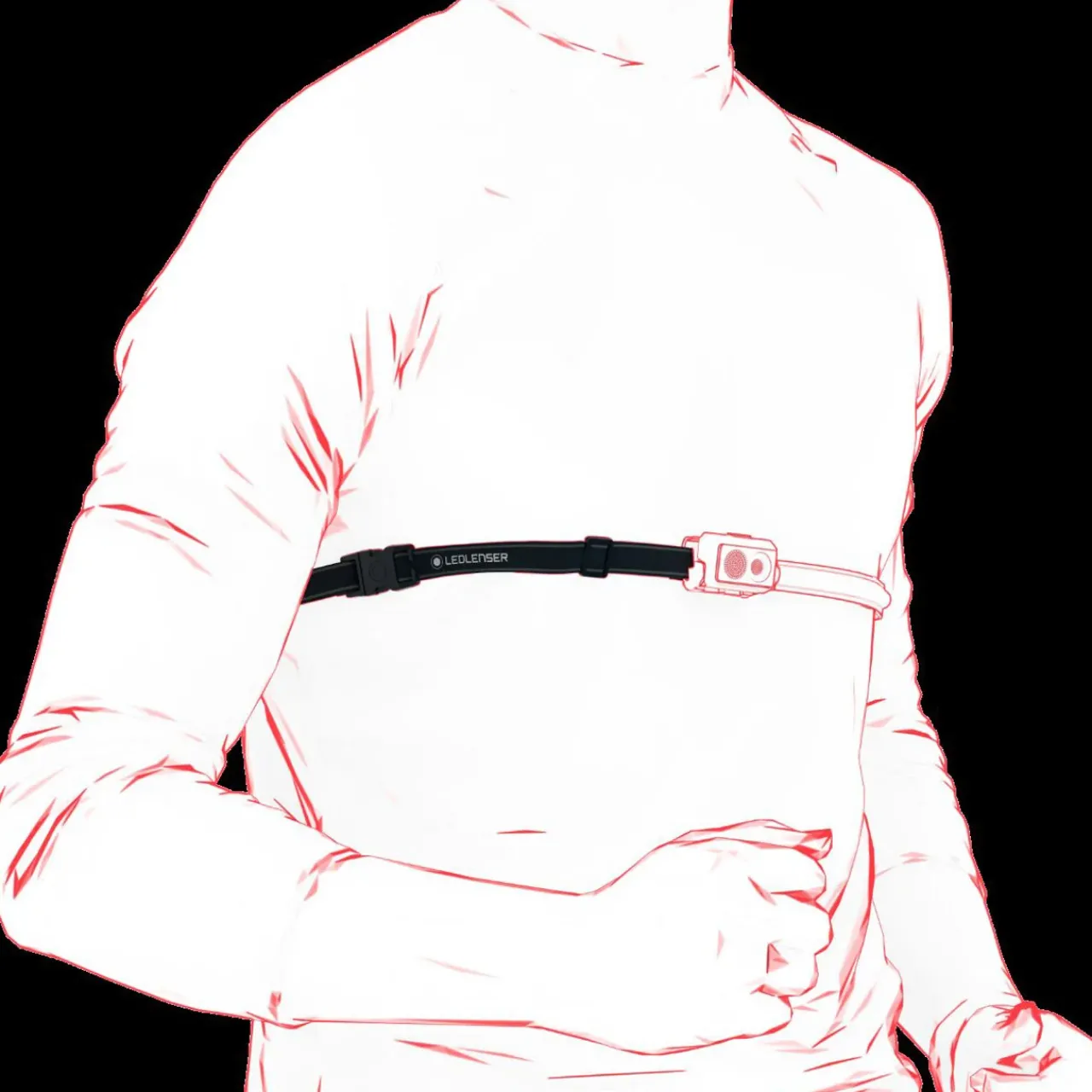 Ledlenser NEO9R Running Head Torch with Chest Strap