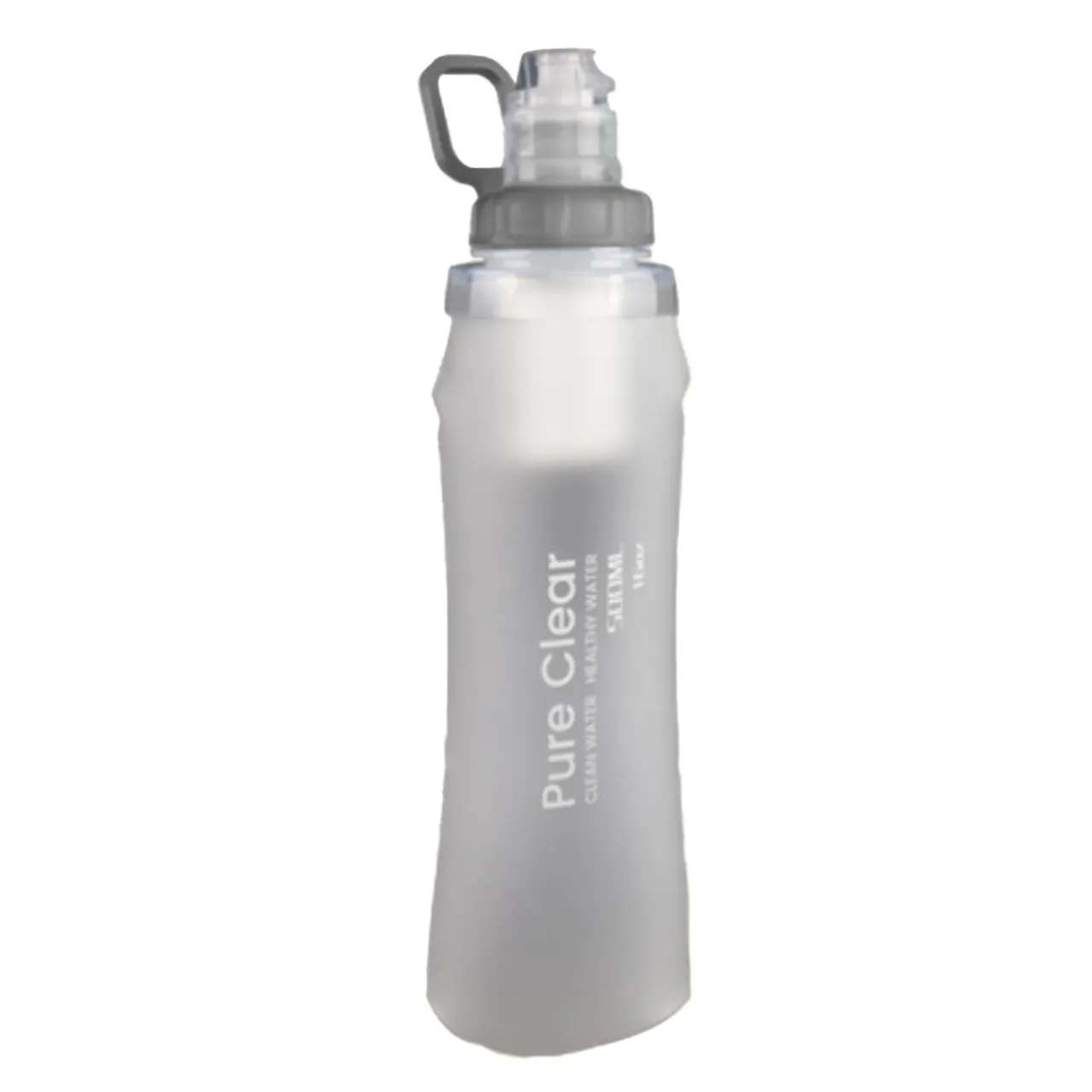 Pure Clear Pure Explore Collapsible Squeeze Water Filter Bottle - 500ml