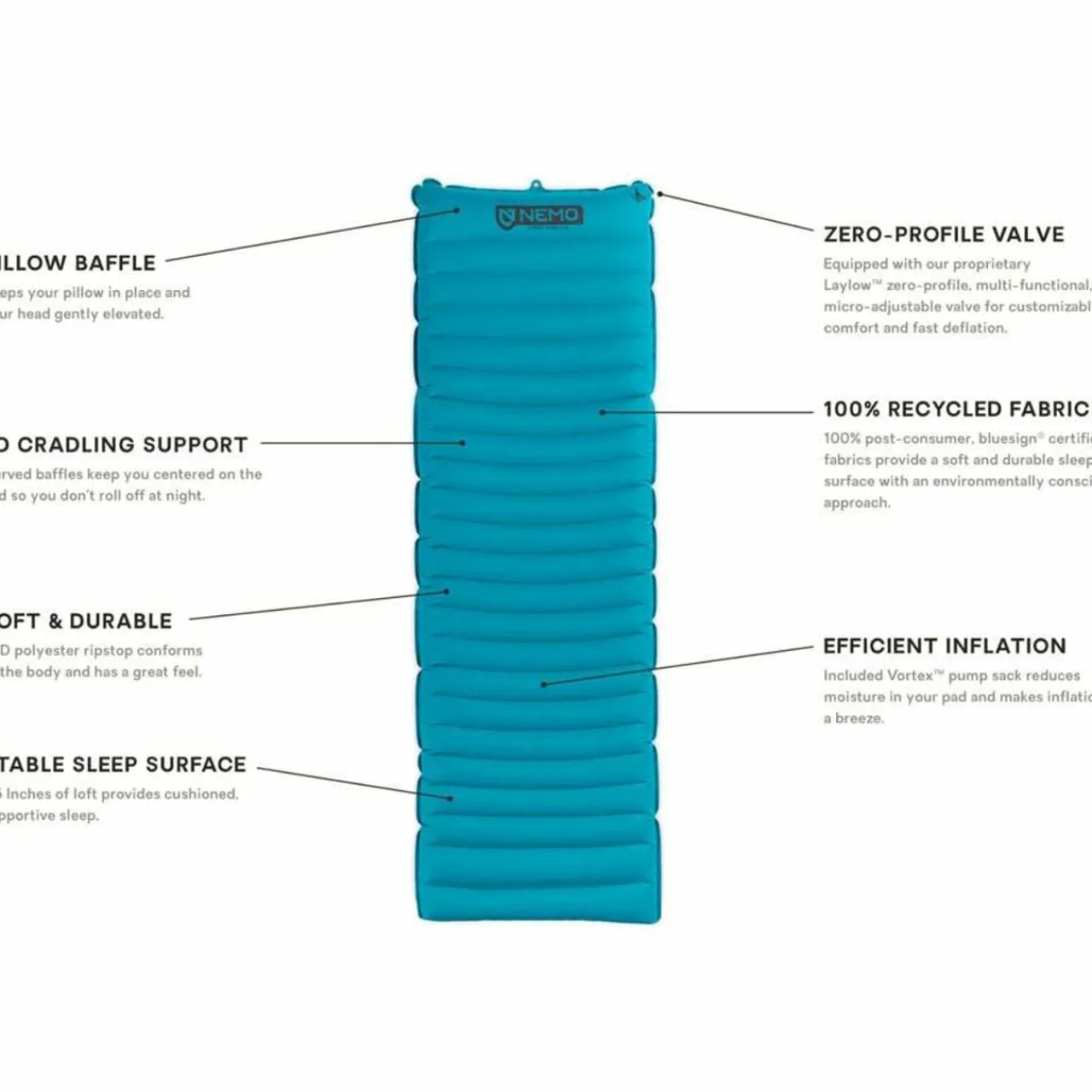 Nemo Quasar 3D Regular Wide Sleeping Mat