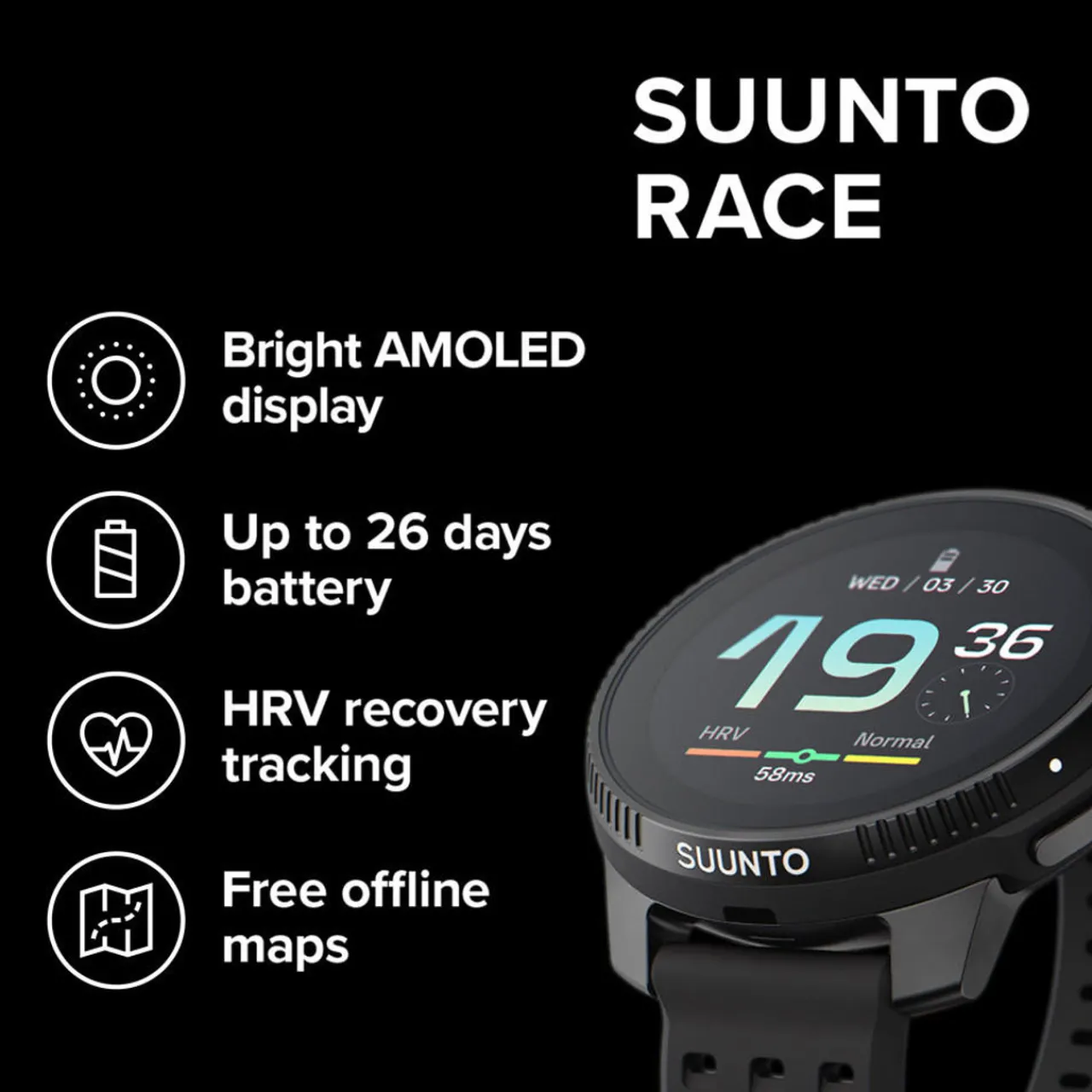 Suunto Race Titanium Watch