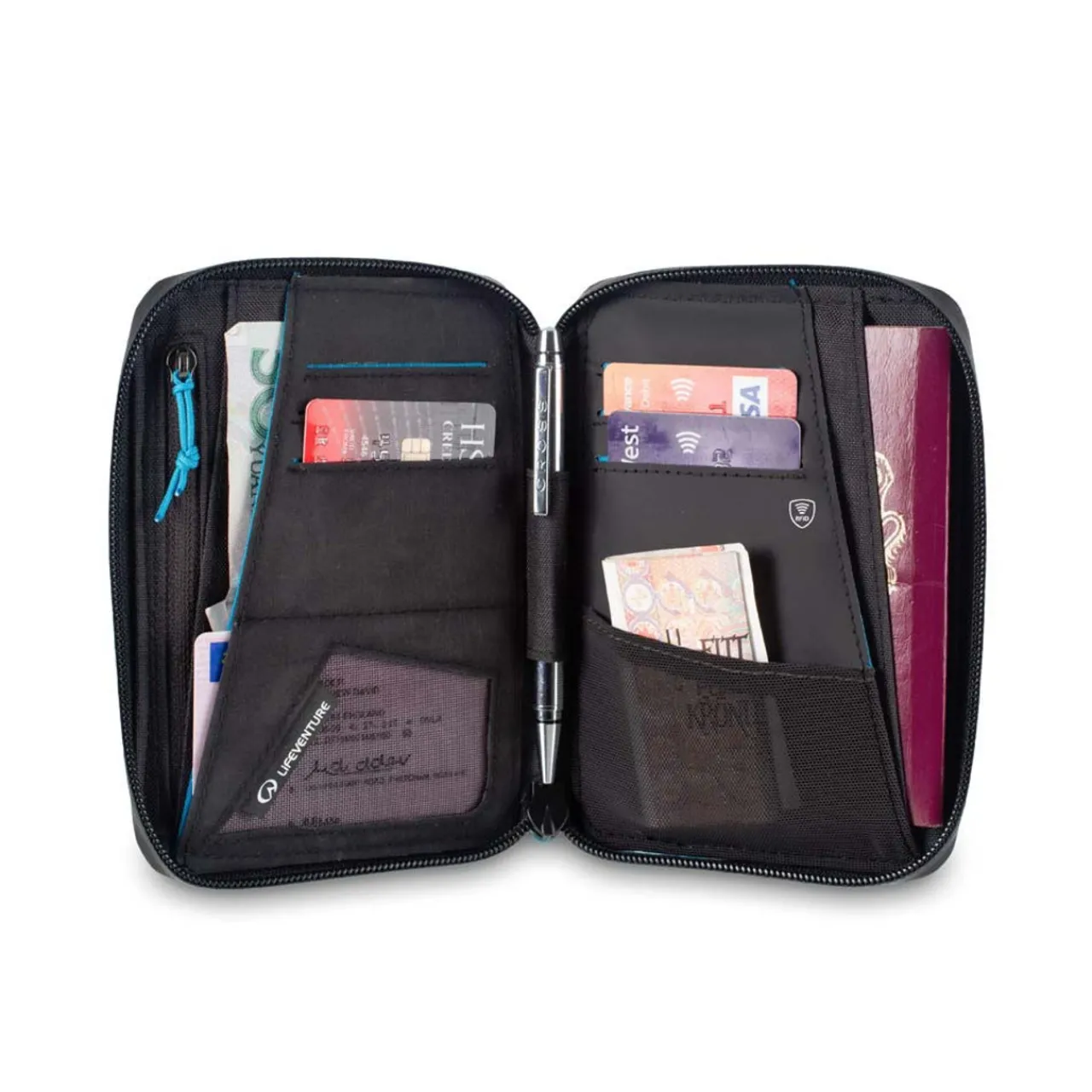 Lifeventure RFID Protected Mini Document Wallet