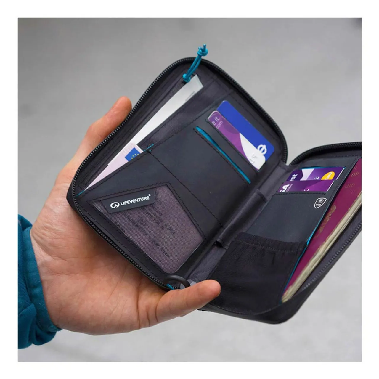Lifeventure RFID Protected Mini Document Wallet