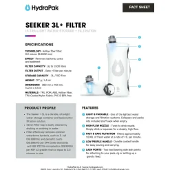 Hydrapak Seeker + Filter 3L