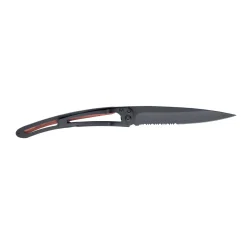 Deejo Serrated 37g Knife - Black/Terra Incognita