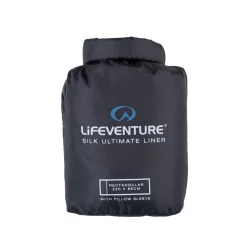 Lifeventure Silk Ultimate Sleeping Bag Liner, Anti-bac, Rectangular