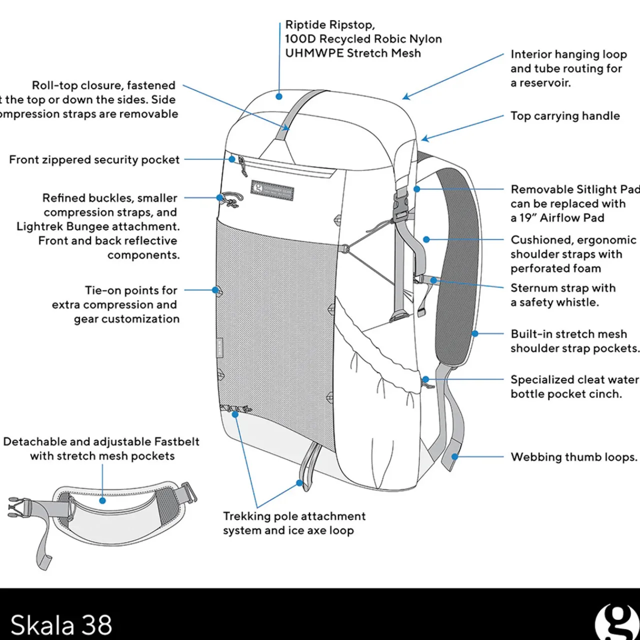 Gram-counter Gear Skala 38L Ultralight Rucksack