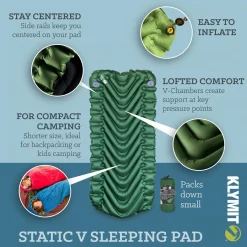 Klymit Static V Short Inflatable Sleeping Mat
