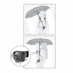 EuroSchirm Telescope Hands Free Trekking Umbrella