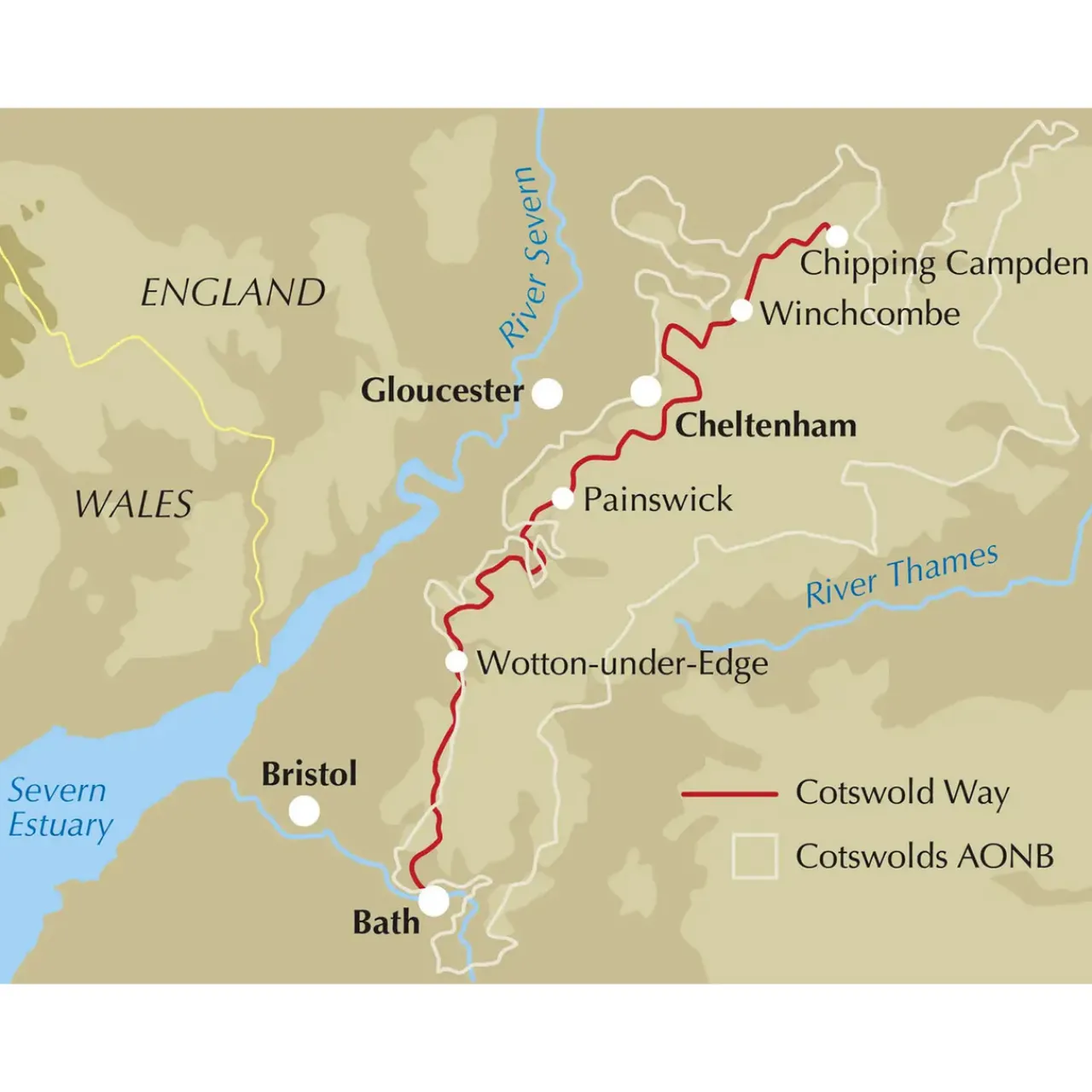 Harvey Maps The Cotswold Way 2024