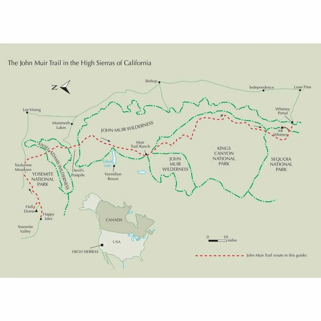 Harvey Maps The John Muir Trail