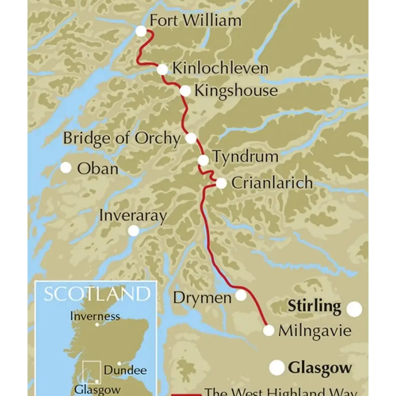 Harvey Maps The West Highland Way