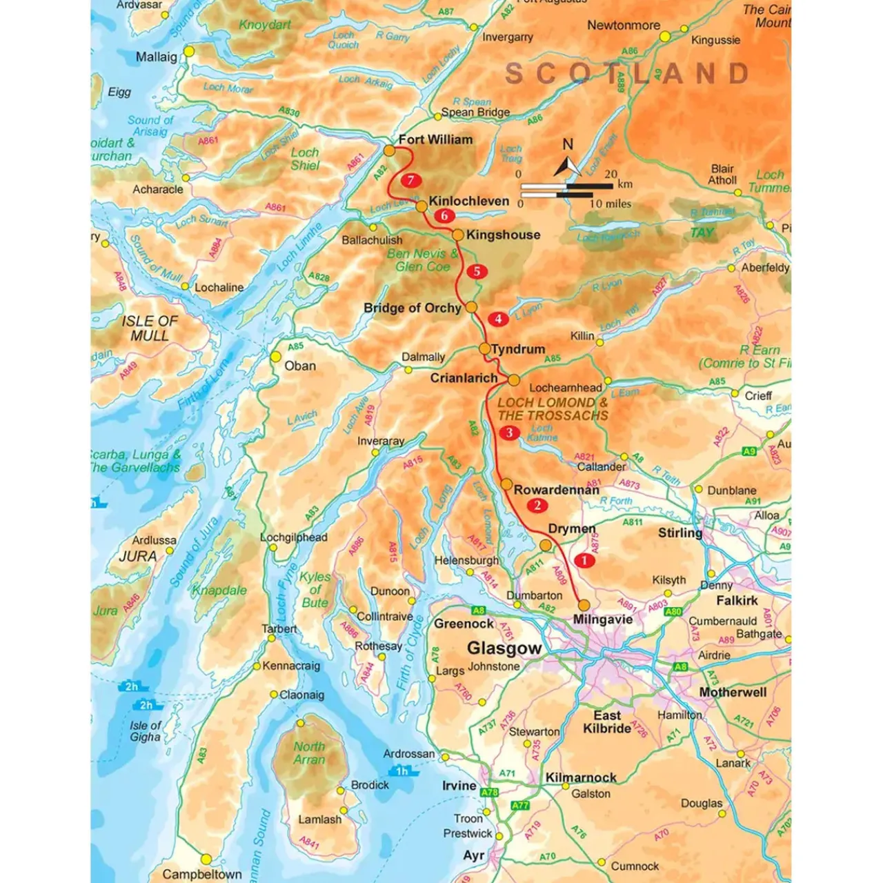 Harvey Maps The West Highland Way