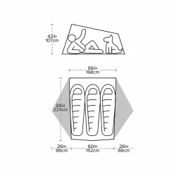 Big Agnes Tiger Wall UL3 Solution Dye Bikepacking Tent