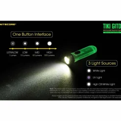Nitecore TIKI GITD USB Rechargeable Keychain Light