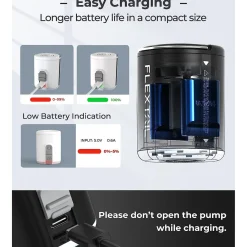 Flextail Tiny Pump 2X Outdoor Pump with Camping Lamp